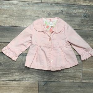 Three button pink coat